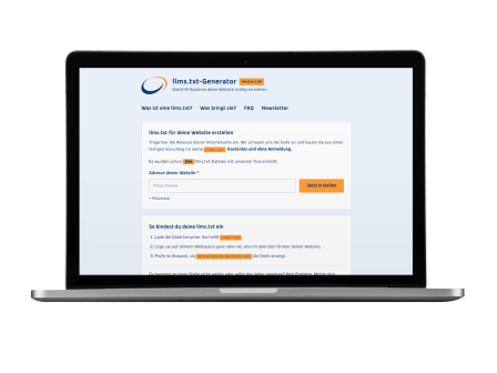 Kostenloser llms.txt-Generator von Leinberger Media Kostenloser llms.txt-Generator von Leinberger Media